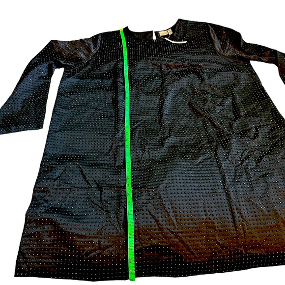 ASOS Curve Studded Satin Black Shift Dress Plus Size 18 Women’s Dress. Sparkly! - Picture 8 of 12